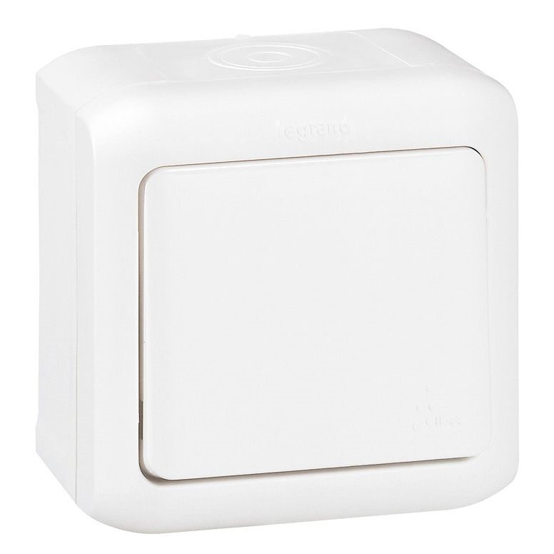 Legrand - Interruptor de parede monopolar n.º 1 FORIX IP44 branco