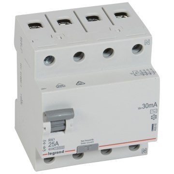 Legrand - Interruptor diferencial 4 pólos RX3 4P 25A 30MA AC