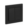 Legrand - Interruptor duplo č. 5 com moldura SUNO preto