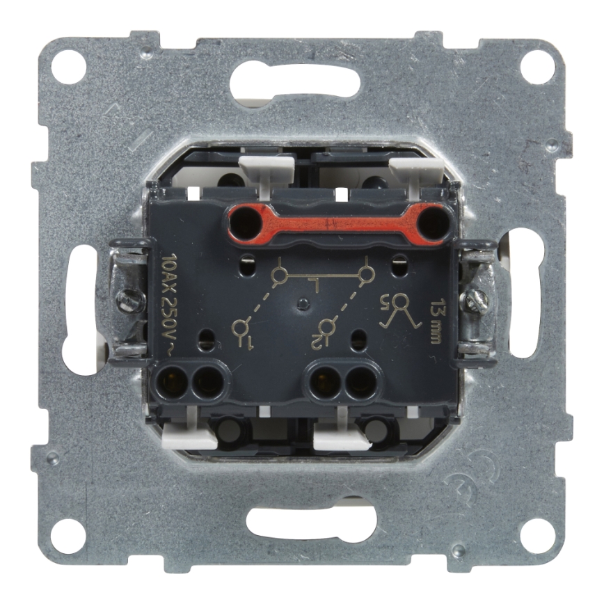 Legrand - Interruptor duplo de série č. 5 sem moldura SUNO branco