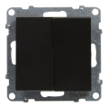 Legrand - Interruptor duplo em série č. 5 sem moldura SUNO preto