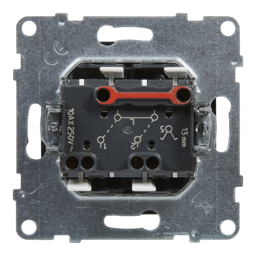 Legrand - Interruptor duplo em série č. 5 sem moldura SUNO preto