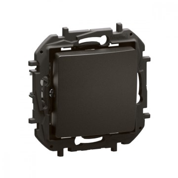 Legrand - Interruptor simples sem moldura n.º 1/0 NILOE preto