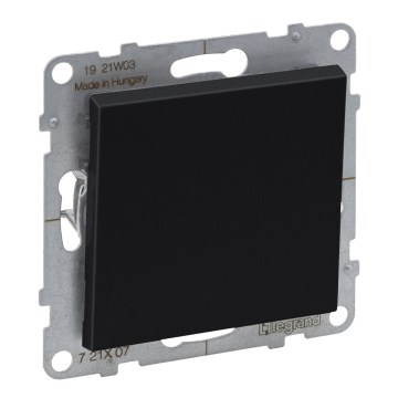 Legrand - Interruptor simples sem moldura n.º 1/0 SUNO preto