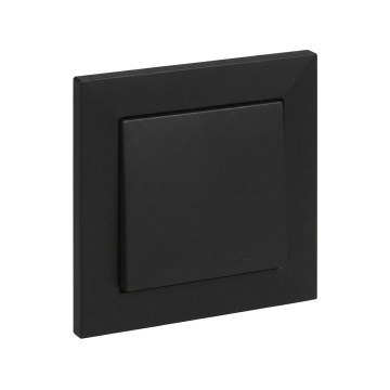 Legrand - Interruptor unipolar č. 1 com moldura SUNO preta