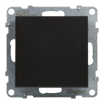 Legrand - Interruptor unipolar č. 1 sem moldura SUNO preto