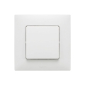 Legrand - Interruptor unipolar n.º 1/0 com moldura NILOE branca