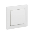 Legrand - Interruptor unipolar n.º 1/0 com moldura SUNO branco