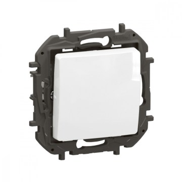Legrand - Interruptor unipolar n.º 1/0 sem moldura NILOE branco