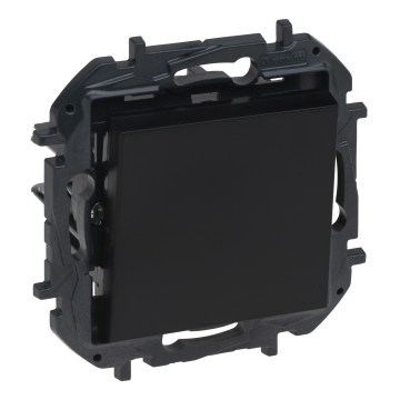 Legrand - Interruptor unipolar n.º 1/0 sem moldura NILOE STEP preto