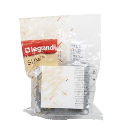 Legrand - Interruptor unipolar n.º 1/0 sem moldura SUNO branco