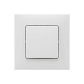Legrand - Interruptor unipolar n.º 1 com moldura NILOE branca