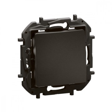 Legrand - Interruptor unipolar n.º 1 sem moldura NILOE preto