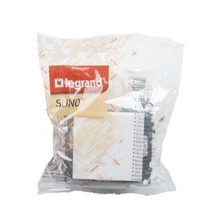 Legrand - Interruptor unipolar n.º 1 sem moldura SUNO branco