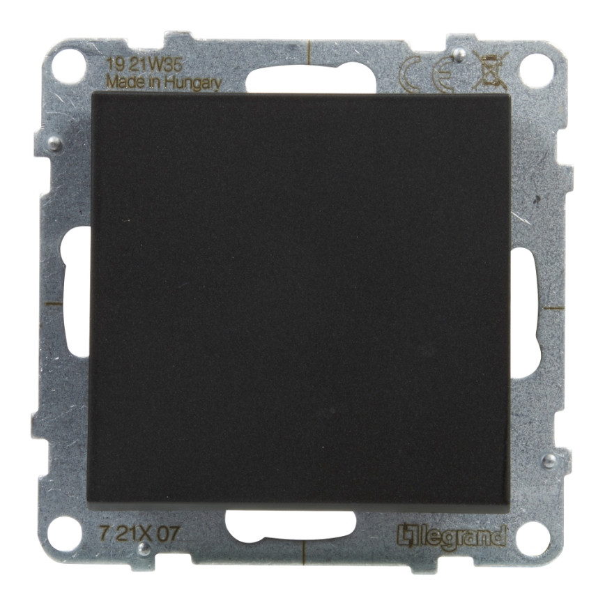 Legrand - Interruptor unipolar nº 1/0 sem moldura SUNO preto