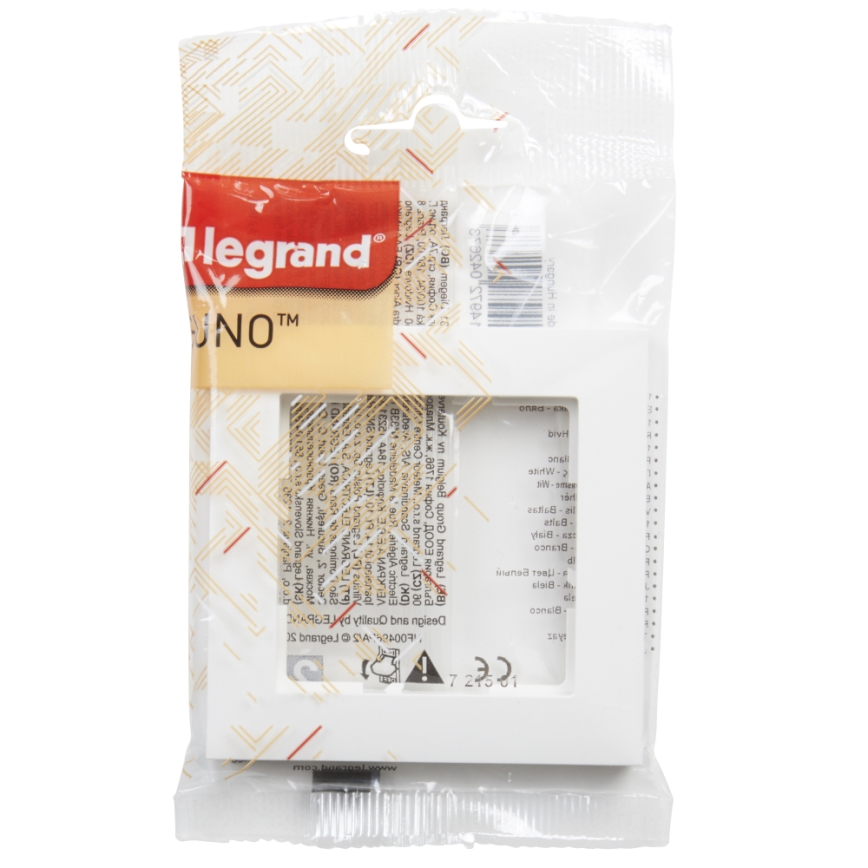 Legrand - Moldura 1 módulo SUNO branca