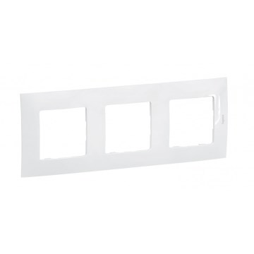 Legrand - Moldura tripla NILOE branca