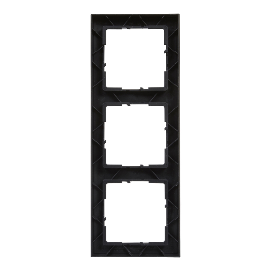 Legrand - Moldura tripla SUNO preta