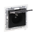 Legrand - Tomada de exterior para uso doméstico sem moldura NILOE STEP 250V IP44 preta
