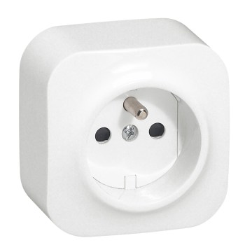 Legrand - Tomada de parede doméstica 250V/16A FORIX branca