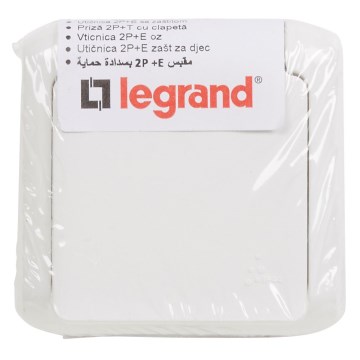 Legrand - Tomada de parede doméstica 250V/16A FORIX IP44 branca