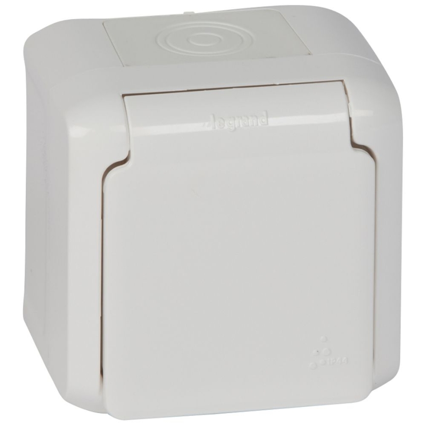 Legrand - Tomada de parede para exterior FORIX 250V IP44 branca