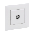 Legrand - tomada de TV com moldura NILOE STEP branca