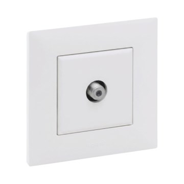 Legrand - tomada de TV com moldura NILOE STEP branca