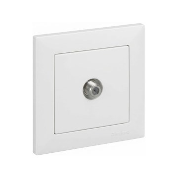Legrand - Tomada de TV com moldura SUNO branca