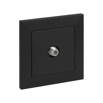Legrand - tomada de TV com moldura SUNO preta
