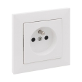Legrand - Tomada doméstica com moldura SUNO 250V branca