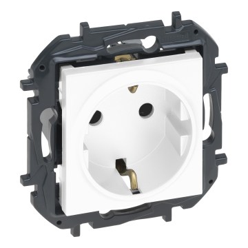 Legrand - Tomada doméstica SCHUKO sem moldura NILOE STEP 250V branca