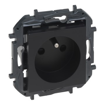 Legrand - Tomada doméstica sem moldura 250V/16A NILOE STEP preta