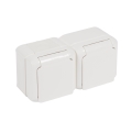 Legrand - Tomada dupla doméstica FORIX 250V IP44 branca