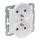 Legrand - Tomada dupla doméstica sem moldura 250V/16A SUNO branca