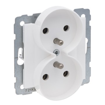 Legrand - Tomada dupla doméstica sem moldura SUNO 250V branca