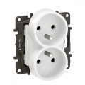 Legrand - Tomada dupla residencial sem moldura NILOE 250V branca