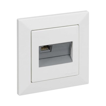 Legrand - Tomada Ethernet RJ45 com moldura SUNO branca