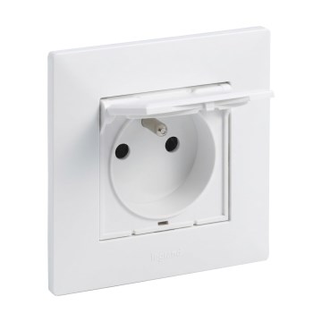Legrand - Tomada exterior com moldura NILOE STEP 250V IP44 branca
