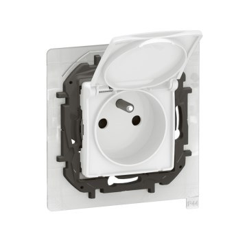Legrand - Tomada exterior doméstica sem moldura 250 V/16 A NILOE IP44 branca