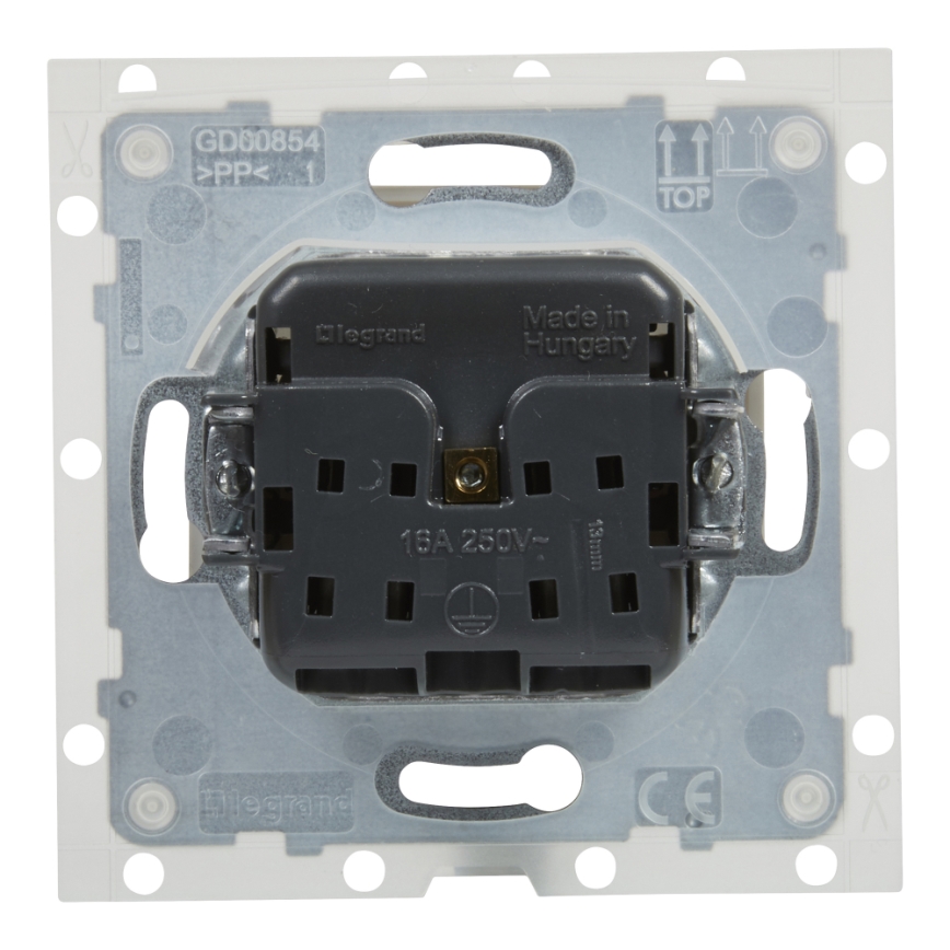 Legrand - Tomada exterior para uso doméstico sem moldura NILOE STEP 250V IP44 branca