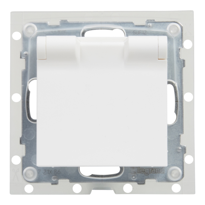 Legrand - Tomada exterior para uso doméstico sem moldura NILOE STEP 250V IP44 branca