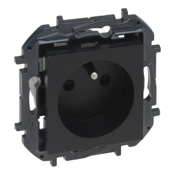 Legrand - Tomada residencial sem moldura NILOE STEP 250V preta