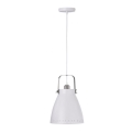 Leuchten Direkt 11059-16 - Candeeiro suspenso EVA 1xE27/60W/230V diâmetro 21,5 cm branco