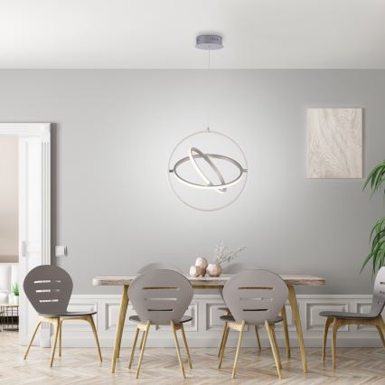 Leuchten Direkt 11260-55 - Candelabro num fio fosco LED JELLA 3xLED/28W/230V