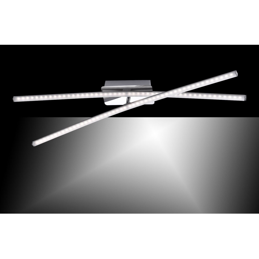 Leuchten Direkt 11272-55 - Candelabro montado à superfície LED SIMON 2xLED/8W/230V mate cromado