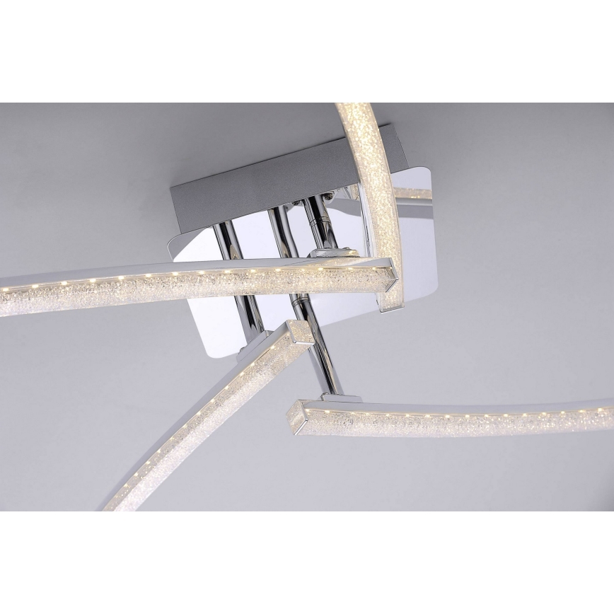 Leuchten Direkt 11291-17 - Candelabro montado à superfície LED SIMON 4xLED/3W/230V cromado brilhante