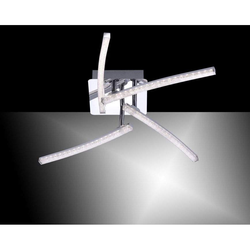 Leuchten Direkt 11291-17 - Candelabro montado à superfície LED SIMON 4xLED/3W/230V cromado brilhante