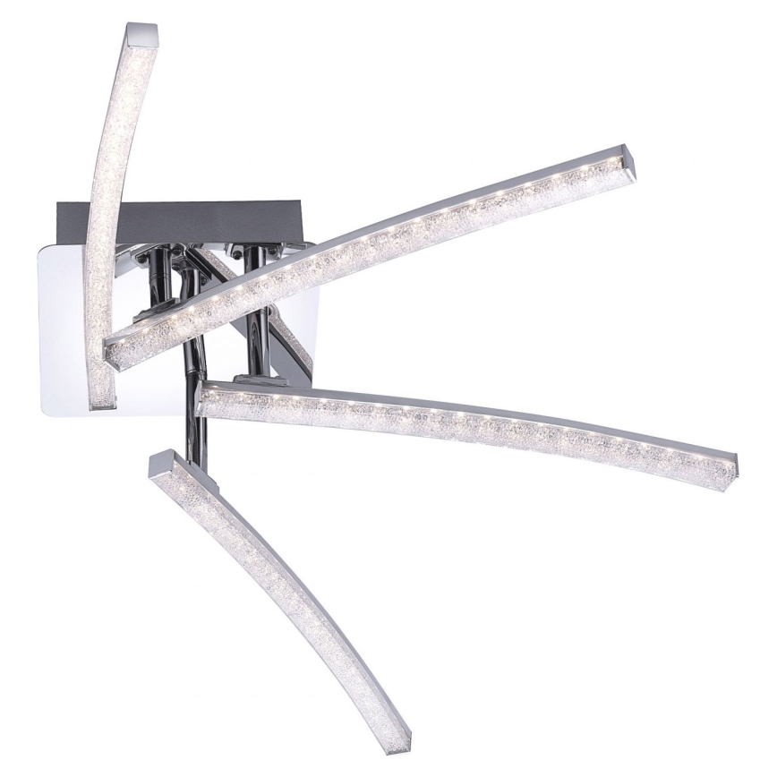 Leuchten Direkt 11291-17 - Candelabro montado à superfície LED SIMON 4xLED/3W/230V cromado brilhante