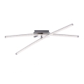 Leuchten Direkt 11292-17 - Candelabro montado à superfície LED SIMON 2xLED/8W/230V cromado brilhante